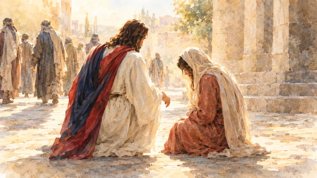 ne pas juger - Jésus et la femme adultère