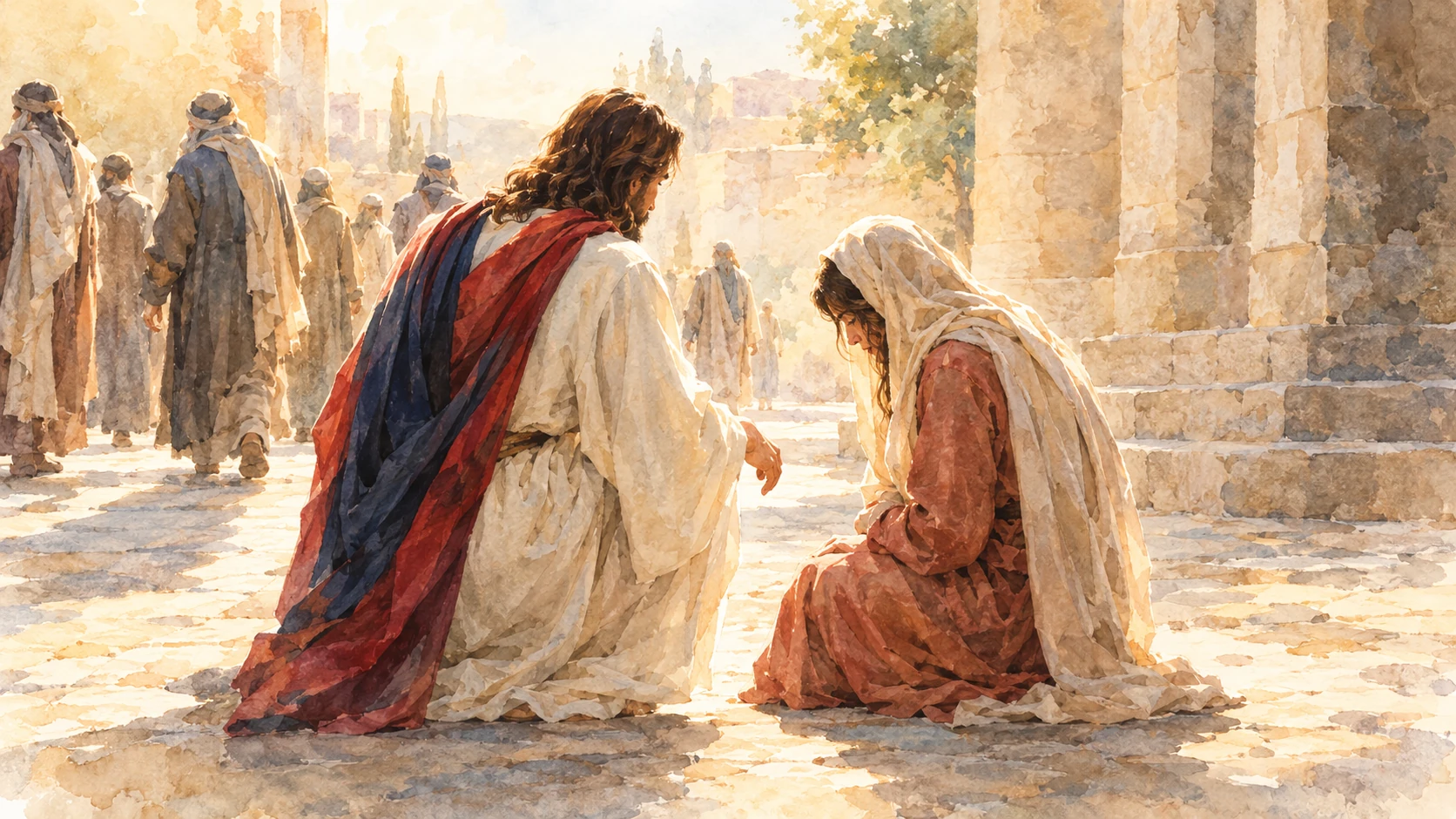 ne pas juger - Jésus et la femme adultère