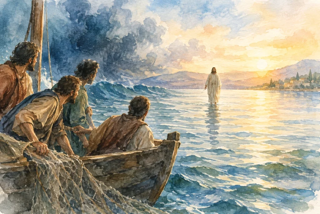 symbolique du lac dans l'Évangile